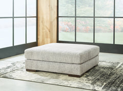 Sectionals for Less - Ashley Furniture - Regent Park Living Room - Oversized Accent Ottoman / Pewter - 1440408