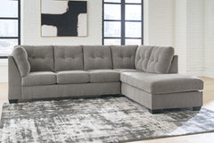 Sectionals for Less - Ashley Furniture - Lanelly Sectional - LAF 2-Piece Sectional with Chaise / Alloy - 17504S1