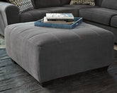 Sectionals for Less - Ashley Furniture - Ambee Living Room - Oversized Accent Ottoman / Slate - 2862008