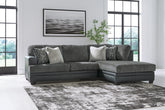 Sectionals for Less - Ashley Furniture - Brixley Pier Sectional - LAF 2-Piece Sectional with Chaise / Graphite - 29906S2