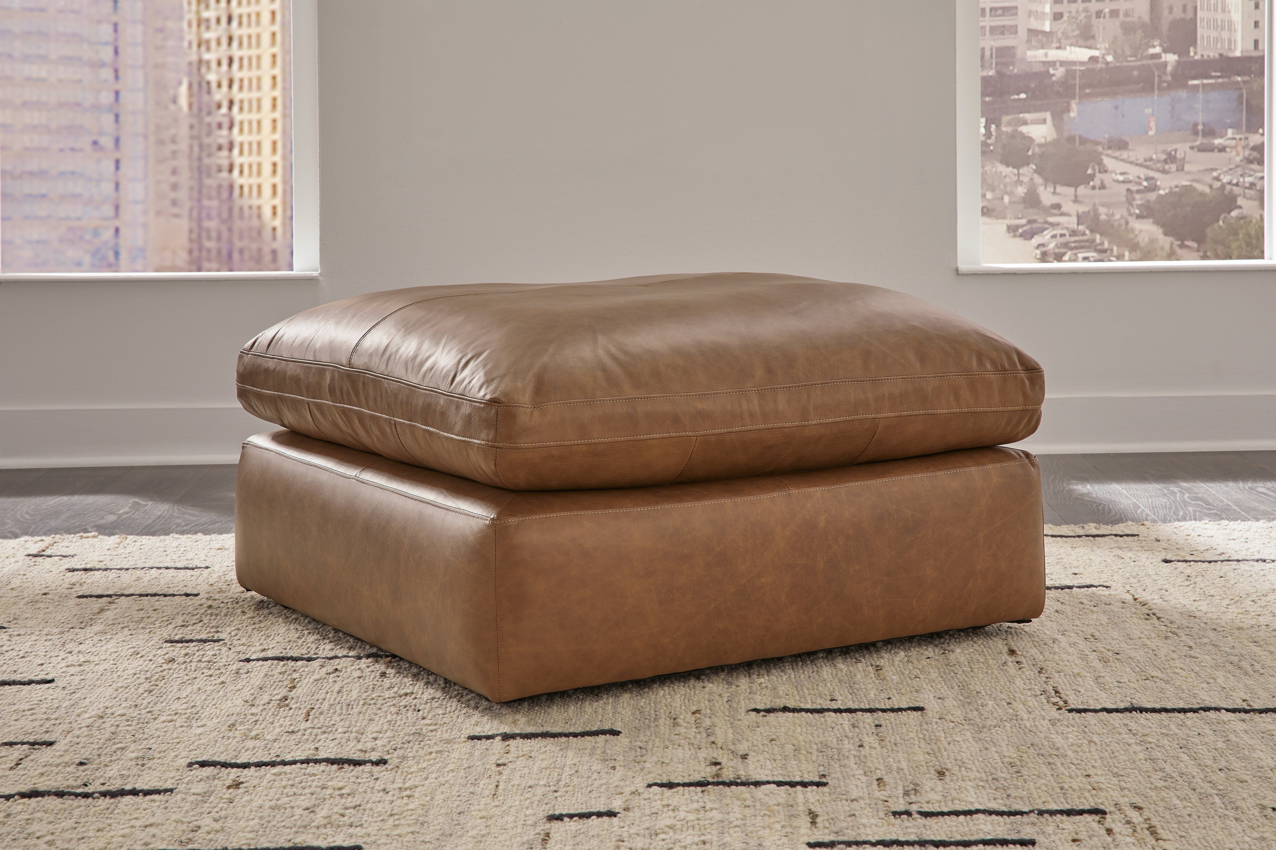 Sectionals for Less - Ashley Furniture - Emilia Living Room - Oversized Accent Ottoman / Caramel - 3090108