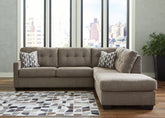 Sectionals for Less - Ashley Furniture - Mahoney Sectional - RAF 2-Piece Sleeper Sectional with Chaise / Pebble - 31004S3