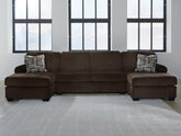 Sectionals for Less - Ashley Furniture - Kimlee Sectional - RAF 2-Piece Super Chaise / Chocolate - PC35603S4