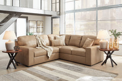 Sectionals for Less - Ashley Furniture - Bandon Sectional - RAF 4-Piece Sectional / Toffee - 38006S6