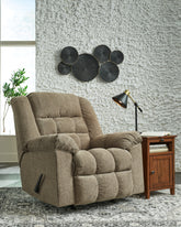Sectionals for Less - Ashley Furniture - Kegler Living Room - Rocker Recliner / Briar - 4450525