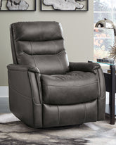 Sectionals for Less - Ashley Furniture - Riptyme Living Room - Swivel Glider Recliner / Quarry - 4640261