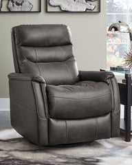 Sectionals for Less - Ashley Furniture - Riptyme Living Room - Swivel Glider Recliner / Quarry - 4640261