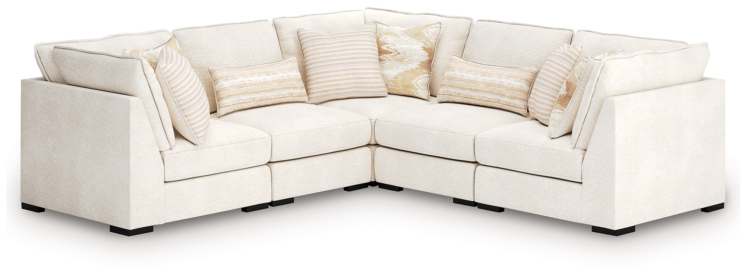 Sectionals for Less - Ashley Furniture - Donelson Creek Sectional - 6-Piece Sectional / Vanilla - 48002S3