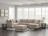 Sectionals for Less - Ashley Furniture - Newellen Sectional - RAF 3-Piece Sleeper Sectional with Double Chaise / Greystone - 48405S7