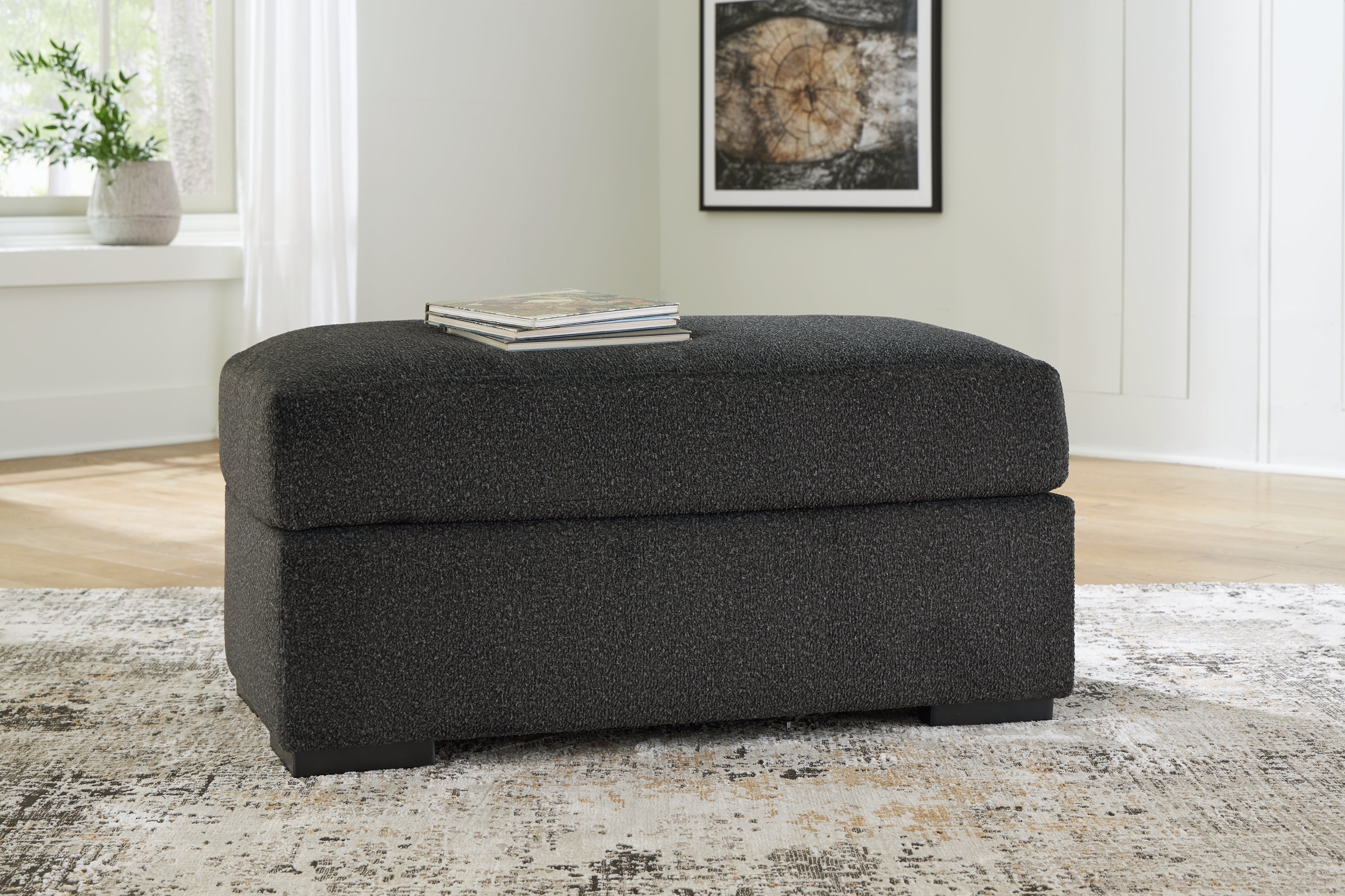 Sectionals for Less - Ashley Furniture - Wryenlynn Living Room - Ottoman / Onyx - 4940514