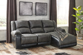 Sectionals for Less - Ashley Furniture - Nantahala Sectional - 3-Piece Reclining Sectional with Chaise / Slate - 50301S9