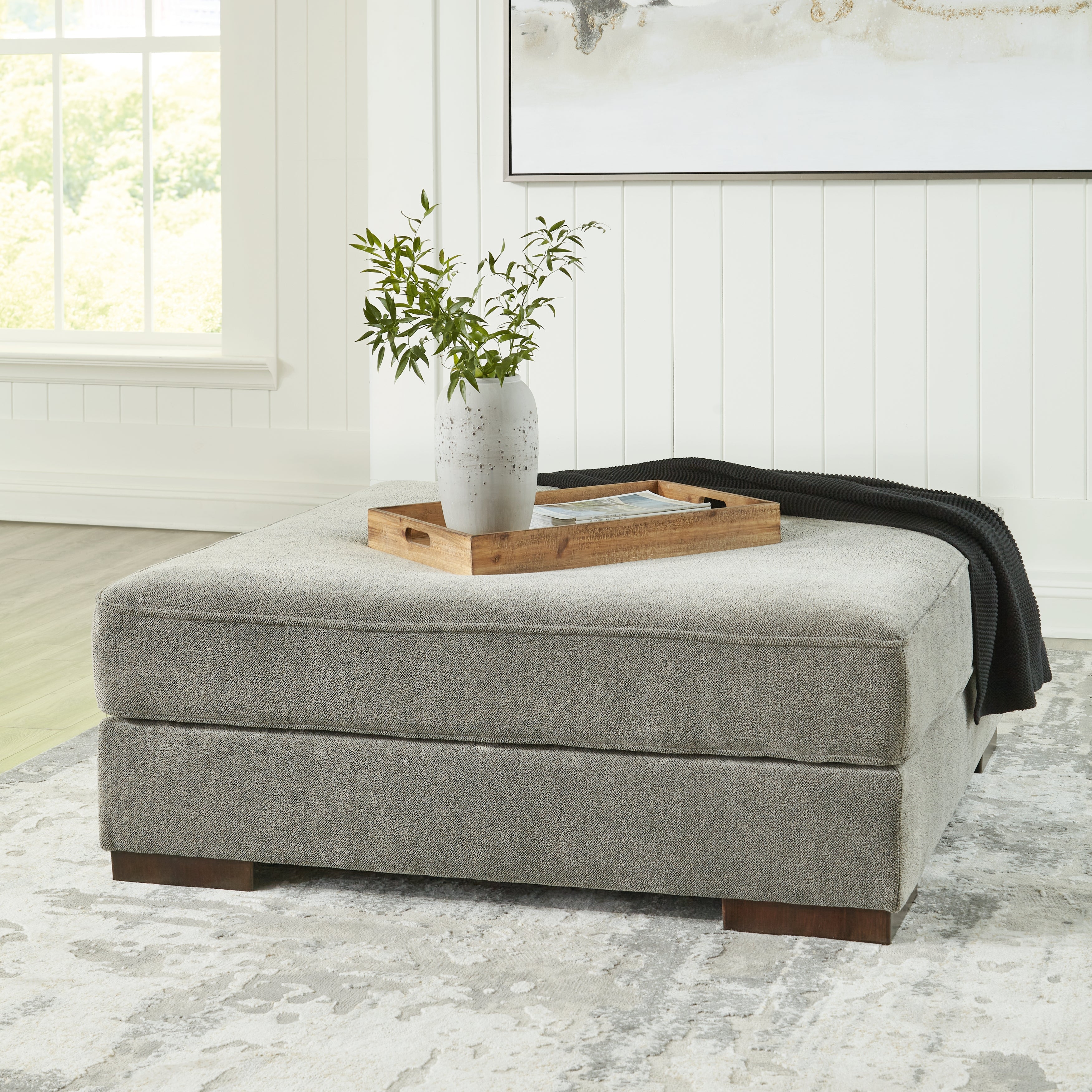 Sectionals for Less - Ashley Furniture - Bayless Living Room - Oversized Accent Ottoman / Smoke - 5230408