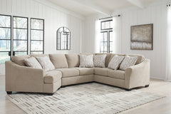 Sectionals for Less - Ashley Furniture - Brogan Bay Sectional - 3-Piece Sectional with Cuddler / Cork - 52705S2