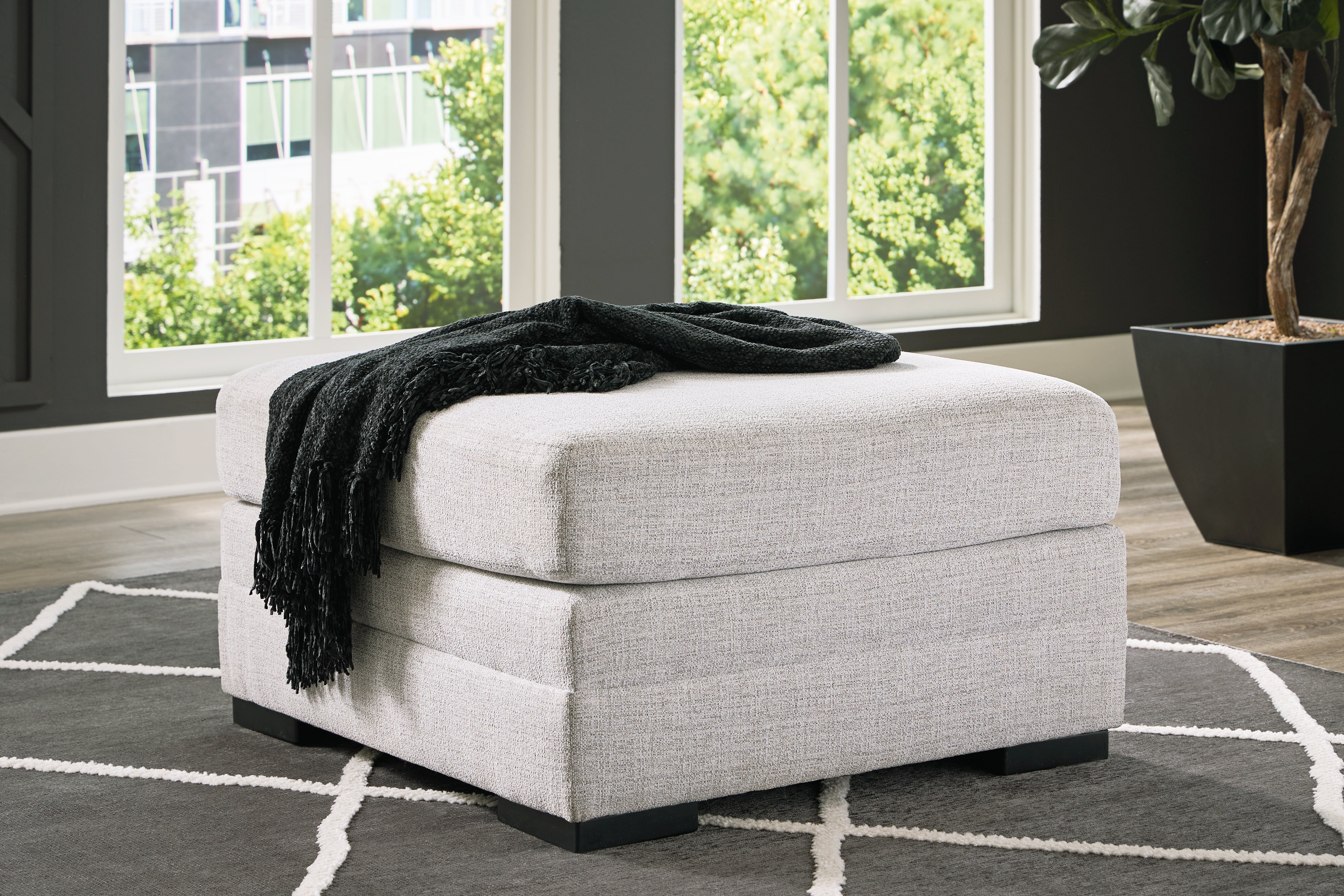 Sectionals for Less - Ashley Furniture - Koralynn Living Room - Oversized Accent Ottoman / Stone - 5410208