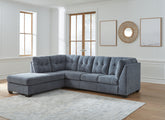 Sectionals for Less - Ashley Furniture - Marleton Sectional - RAF 2-Piece Sleeper Sectional with Chaise / Denim - 55303S3