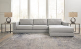 Sectionals for Less - Ashley Furniture - Amiata Sectional - LAF 2-Piece Sectional with Chaise / Glacier - 57404S2