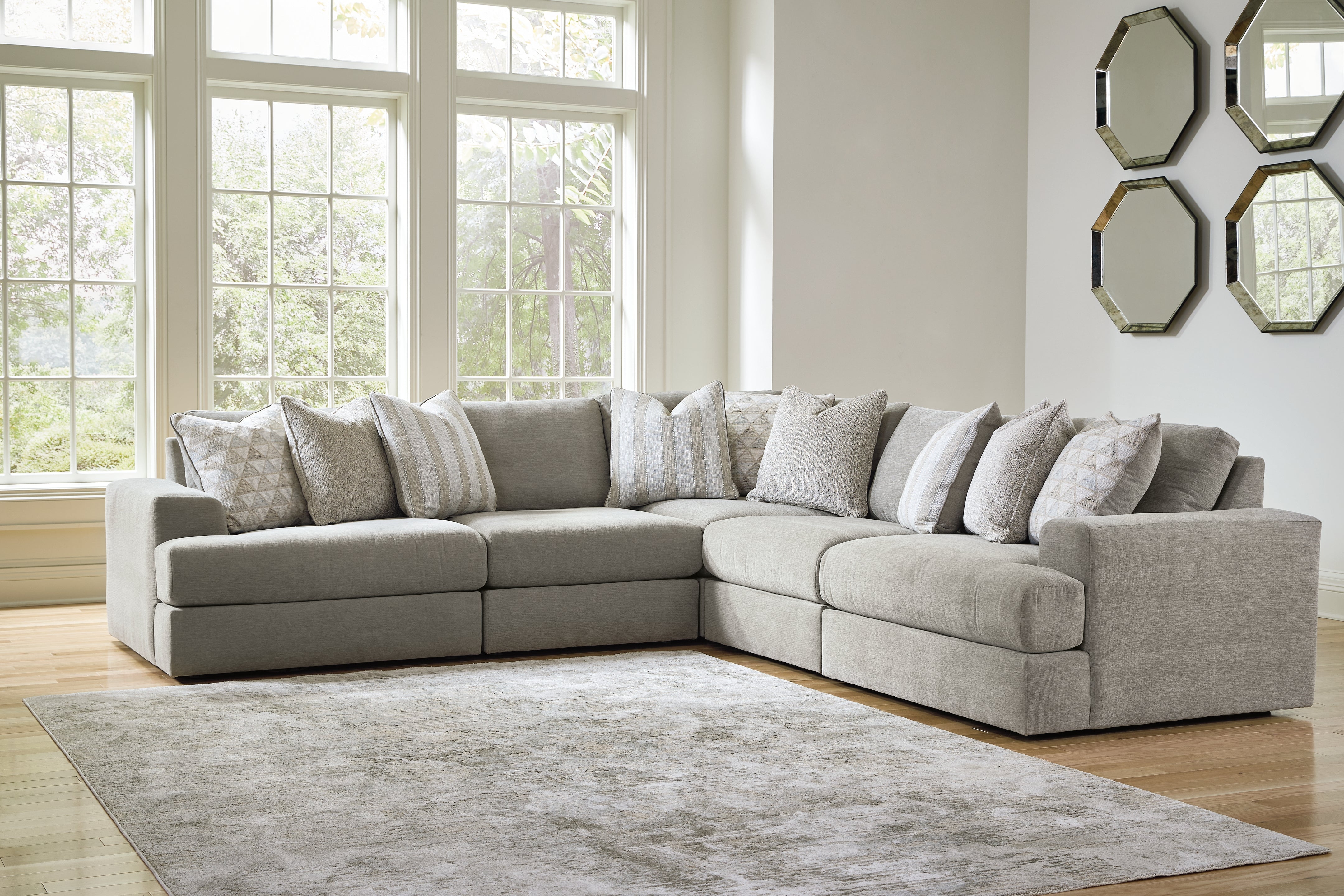 Sectionals for Less - Ashley Furniture - Avaliyah Sectional - RAF 2-Piece Sectional Loveseat / Ash - 58103S1
