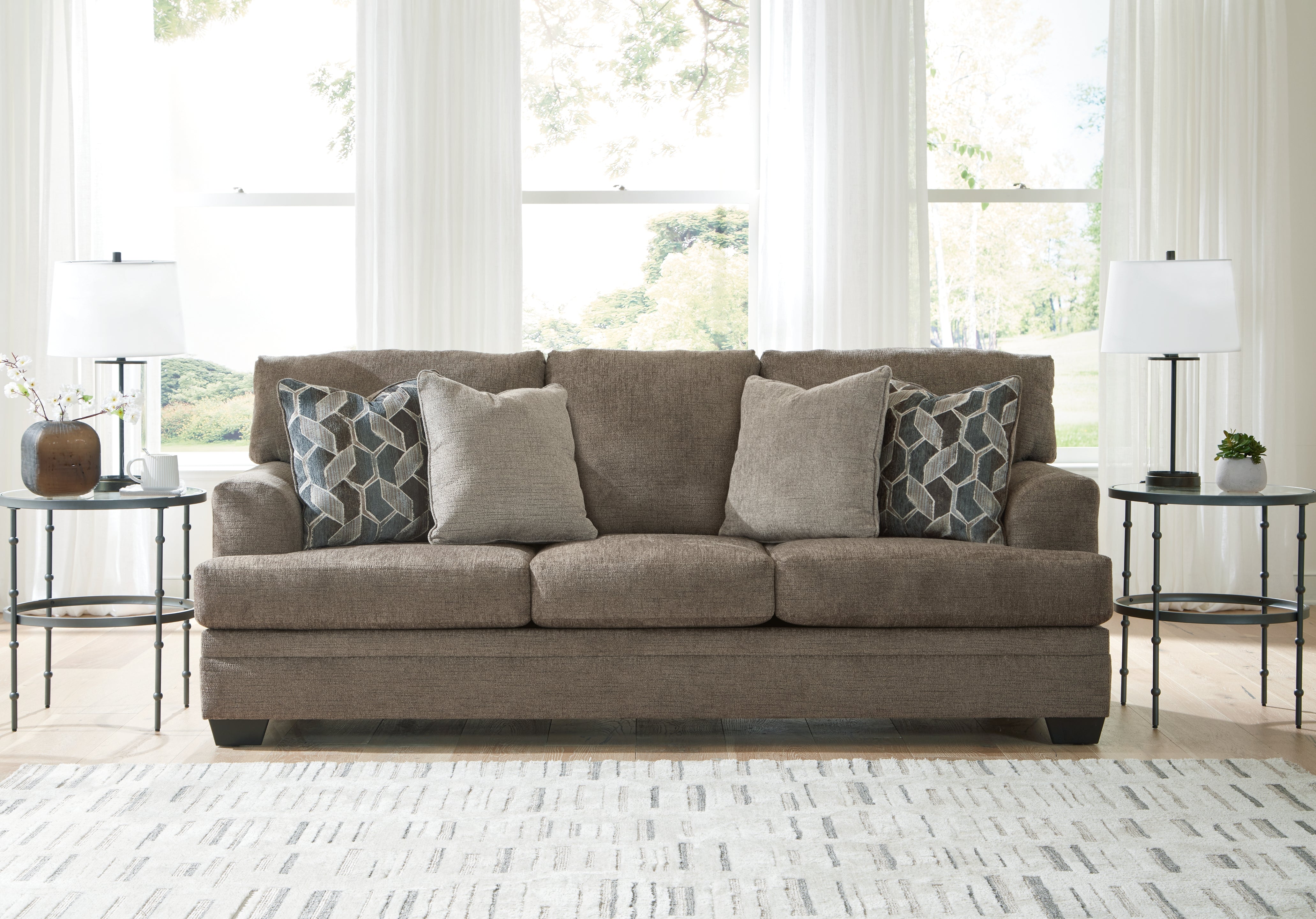 Sectionals for Less - Ashley Furniture - Stonemeade Living Room - Queen Sofa Sleeper / Nutmeg - 5950539