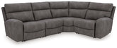 Sectionals for Less - Ashley Furniture - Next-Gen DuraPella Sectional - 3-Piece Power Reclining Sectional Loveseat with Console / Sand - 61004S3