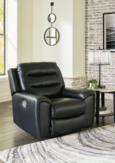 Sectionals for Less - Ashley Furniture - Warlin Living Room - PWR Recliner/ADJ Headrest / Black - 6110513