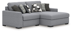Sectionals for Less - Ashley Furniture - Bealton Sectional - RAF 2-Piece Sectional with Chaise / Salt and Pepper - 61305S11