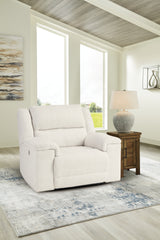 Sectionals for Less - Ashley Furniture - Keensburg Living Room - Wide Seat Power Recliner / Linen - 6180782