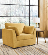 Sectionals for Less - Ashley Furniture - Keerwick Living Room - Queen Sofa Sleeper / Sunflower - 6750639