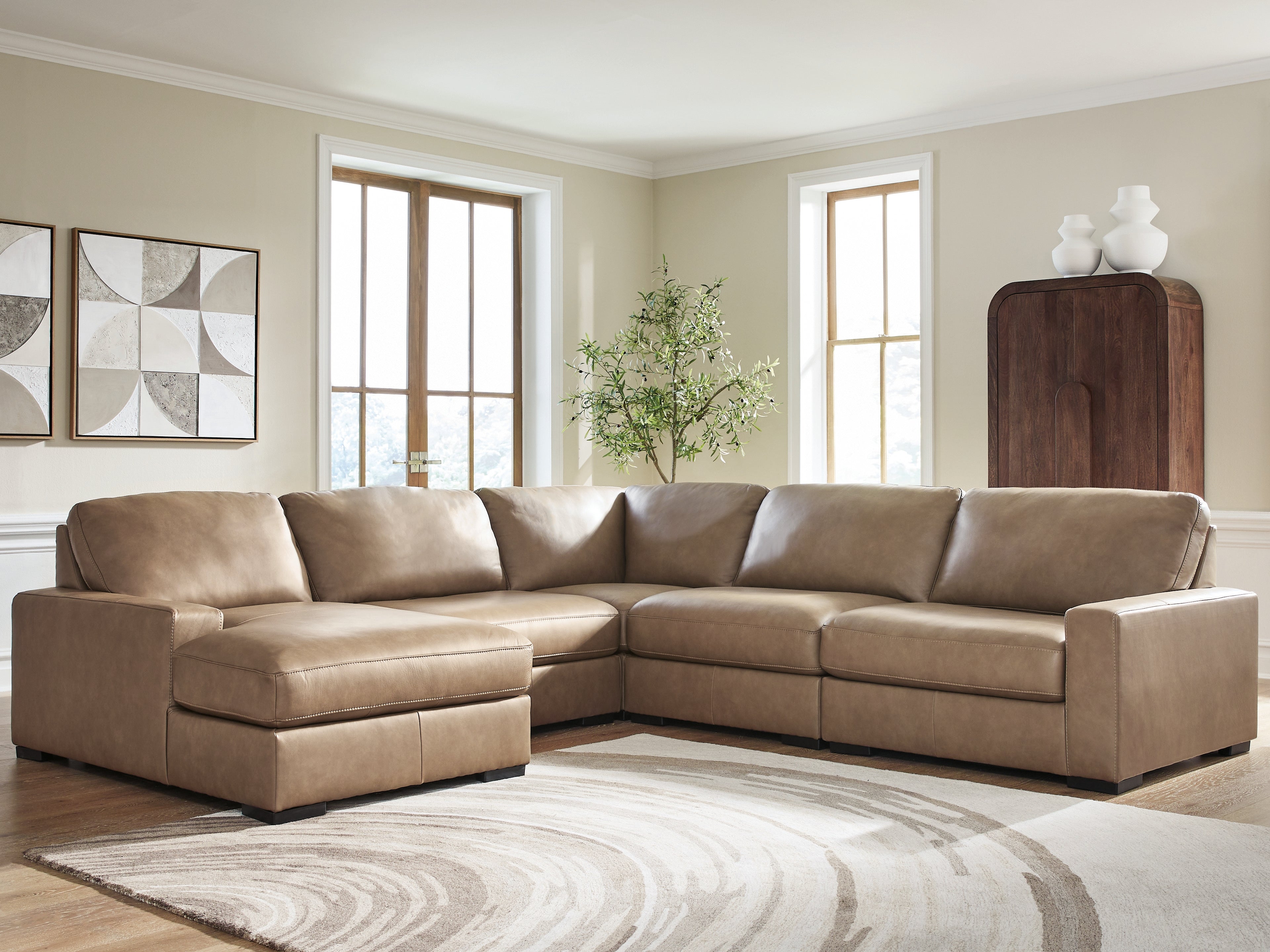 Sectionals for Less - Ashley Furniture - Veronella Sectional - RAF 5-Piece Sectional with Chaise - 76106S12