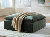 Sectionals for Less - Ashley Furniture - Carriage View Living Room - Oversized Accent Ottoman / Jade - 7800108