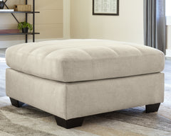 Sectionals for Less - Ashley Furniture - Falkirk Living Room - Oversized Accent Ottoman / Parchment - 8080608