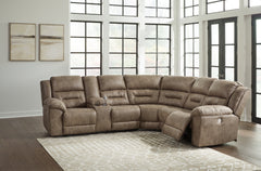 Sectionals for Less - Ashley Furniture - Ravenel Sectional - 4-Piece Power Reclining Sectional / Fossil - 83106S4