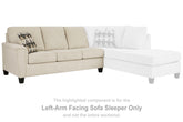 Sectionals for Less - Ashley Furniture - Abinger Sectional - LAF Sofa Sleeper / Smoke - 8390569