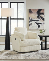 Sectionals for Less - Ashley Furniture - Tie-Breaker Living Room - Swivel Glider Recliner / Fog - 9490361