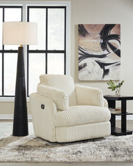 Sectionals for Less - Ashley Furniture - Tie-Breaker Living Room - Swivel Glider Recliner / Fog - 9490361