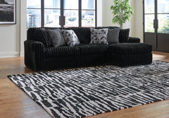 Sectionals for Less - Ashley Furniture - Midnight-Madness Sectional - LAF 3-Piece Sectional with Chaise / Onyx - 98103S9