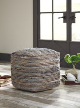 Sectionals for Less - Ashley Furniture - Absalom Pouf - Pouf / Denim - A1000550