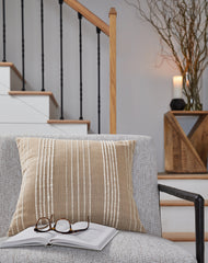 Sectionals for Less - Ashley Furniture - Benbert Pillows - Pillow / Tan/White - A1000958P