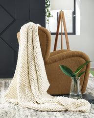 Sectionals for Less - Ashley Furniture - Chaddon Throw (Set of 3) - Throw (3/CS) / Ivory - A1001060