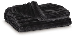 Sectionals for Less - Ashley Furniture - Alsonwell Throw (Set of 3) - Throw (3/CS) / Black - A1001083