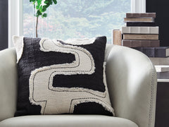 Sectionals for Less - Ashley Furniture - Veerbank Pillows - Pillow (4/CS) / Black/Beige - A1001114