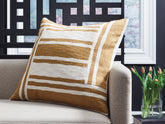 Sectionals for Less - Ashley Furniture - Darrman Pillows - Pillow (4/CS) / Ochre/Ivory - A1001116