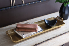 Sectionals for Less - Ashley Furniture - Posy Tray - Tray / Gold Finish - A2000136