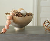 Sectionals for Less - Ashley Furniture - Maura Bowl - Bowl / Antique Gold Finish - A2000594