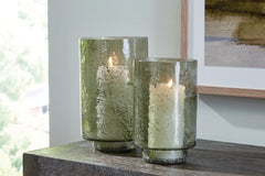 Sectionals for Less - Ashley Furniture - Clarkton Candle Holder - Candle Holder Set (Set of 2) / Green - A2000623