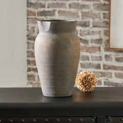 Sectionals for Less - Ashley Furniture - Brickmen Vase - Vase / Antique Gray - A2000658