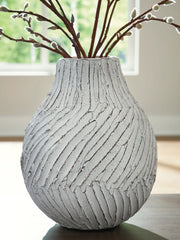 Sectionals for Less - Ashley Furniture - Shelvie Vase - Vase / Distressed White - A2000849