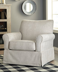 Sectionals for Less - Ashley Furniture - Searcy Accent Chair - Swivel Glider Accent Chair / Quartz - A3000006