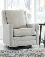 Sectionals for Less - Ashley Furniture - Kambria Swivel Glider Accent Chair - Swivel Glider Accent Chair / Fog - A3000265
