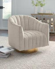 Sectionals for Less - Ashley Furniture - Penzlin Accent Chair - Swivel Accent Chair / Pearl - A3000241