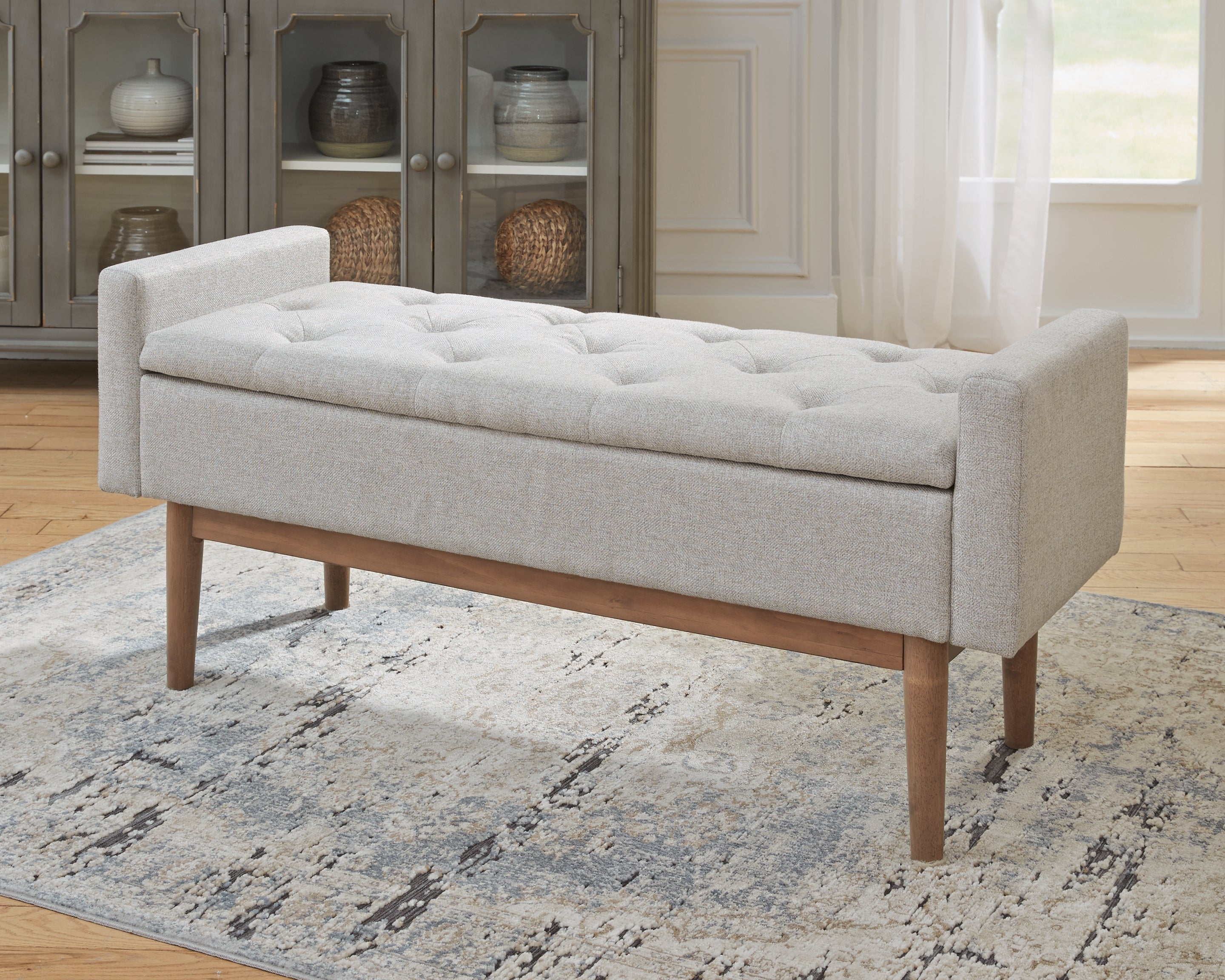 Sectionals for Less - Ashley Furniture - Briarson Storage Bench - Storage Bench / Beige/Brown / 50"W x 18"D x 22"H - A3000247